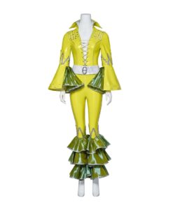 Tenue Disco ABBA Jaune Fluo