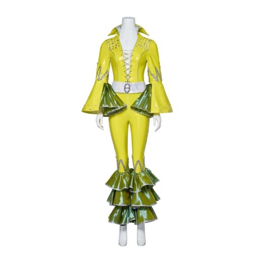 Tenue Disco ABBA Jaune Fluo