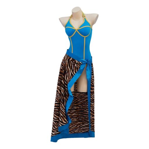 Maillot Glam Jungle Turquoise & Jupe Léopard