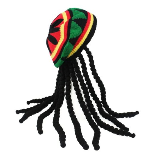 Bonnet Rasta Dreadlocks Tricolore