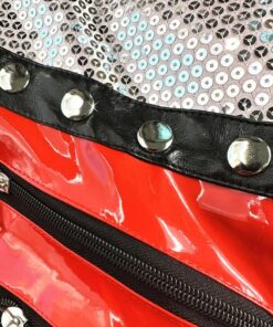 Veste Rouge Zippée Années 80