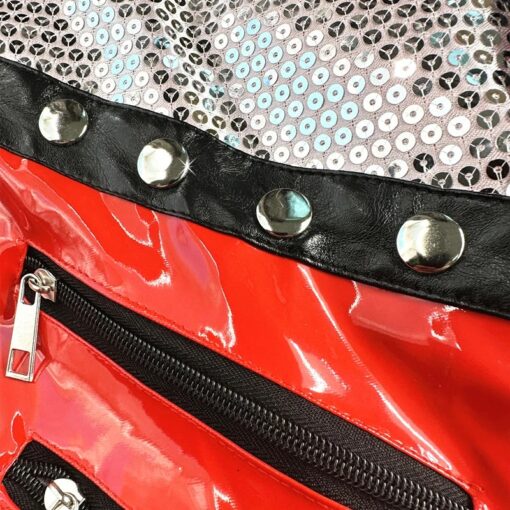 Veste Rouge Zippée Années 80