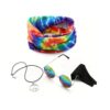 Set hippie année 80 multicolore