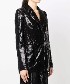 Blazer Holographique Blanc Irisé