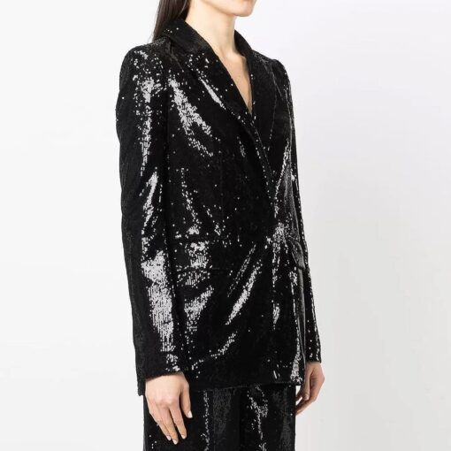 Blazer Holographique Blanc Irisé