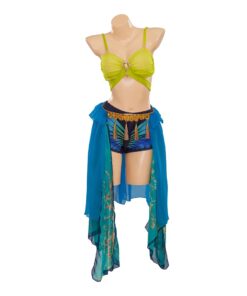 le Costume année 80 diva pop verte