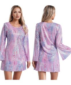 Robe Mini Disco Galaxy Rose & Lavande