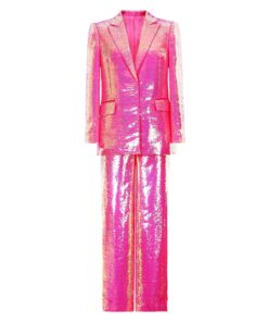 Tailleur Pailleté Fuchsia Flamme rose