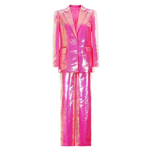 Tailleur Pailleté Fuchsia Flamme rose
