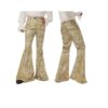 Pantalon Pattes d’Eph Imprimé Psyché Doré