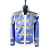 Veste Militaire Bleue Homme Années 80