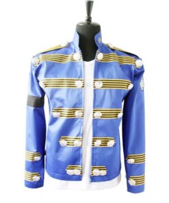 Veste Militaire Bleue Homme Années 80