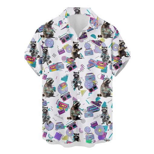 Chemise Année 80 Raton Laveur Funk
