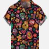 Chemise année 80 calavera festive