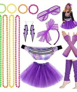 Déguisement femme fluo année 80