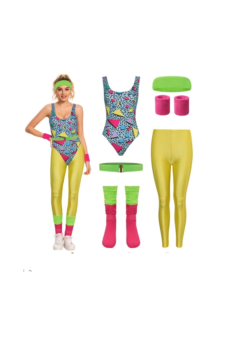 Tenue fitness Flashy année 80