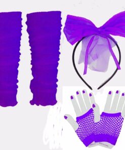 Set d’accessoires fluo année 80 femme