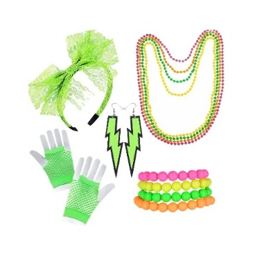 Set Accessoires Fluo Année 80