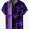 Chemise année 80 araignée violette