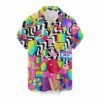 Chemise Année 80 Multicolore Pop Art