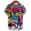 Chemise Année 80 Graffiti Splash