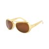 Lunettes Dorées Marron Année 80