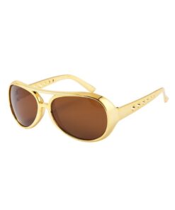 Lunettes Dorées Marron Année 80