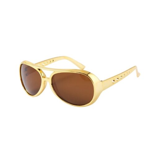 Lunettes Dorées Marron Année 80