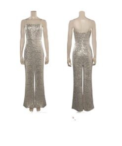 Combinaison à paillettes femme année 80