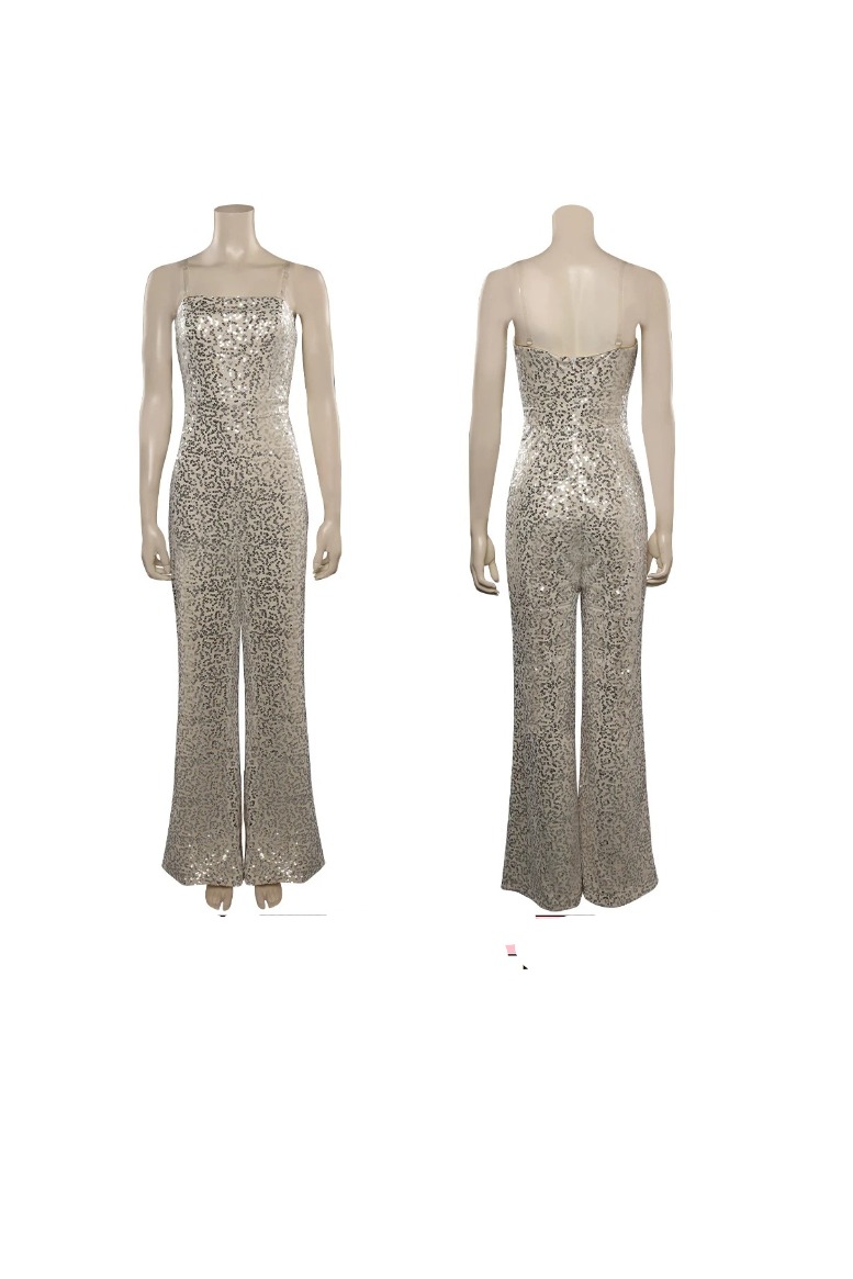Combinaison à paillettes femme année 80