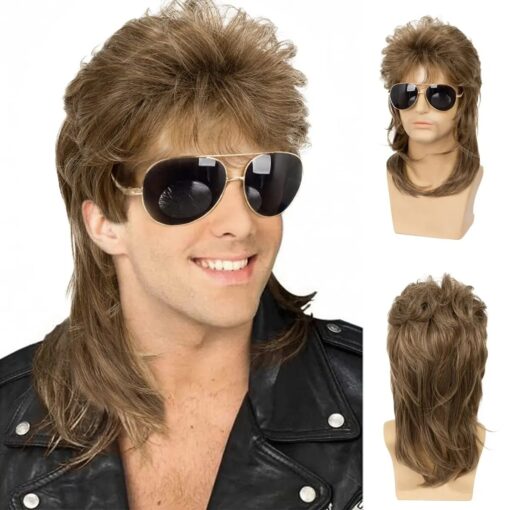 Perruque Mulet Blond Homme