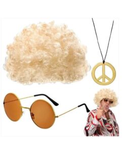 Kit Hippie Disco Blond Années 80
