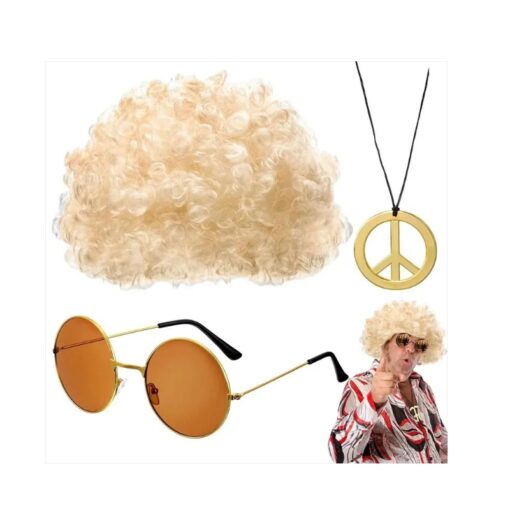 Kit Hippie Disco Blond Années 80