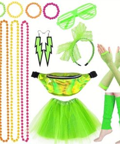 Déguisement femme fluo année 80