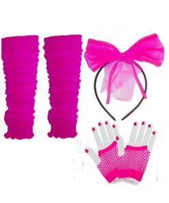 Set d’accessoires fluo année 80 femme