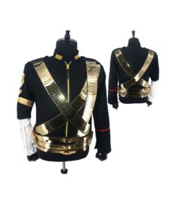 Veste Noire & Harnais Doré