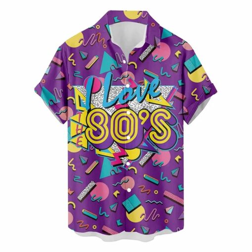 Chemise Année 80 "I Love The 80’s"