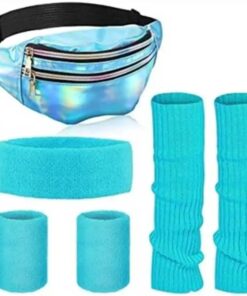 Set d’accessoires année 80 fluo femme