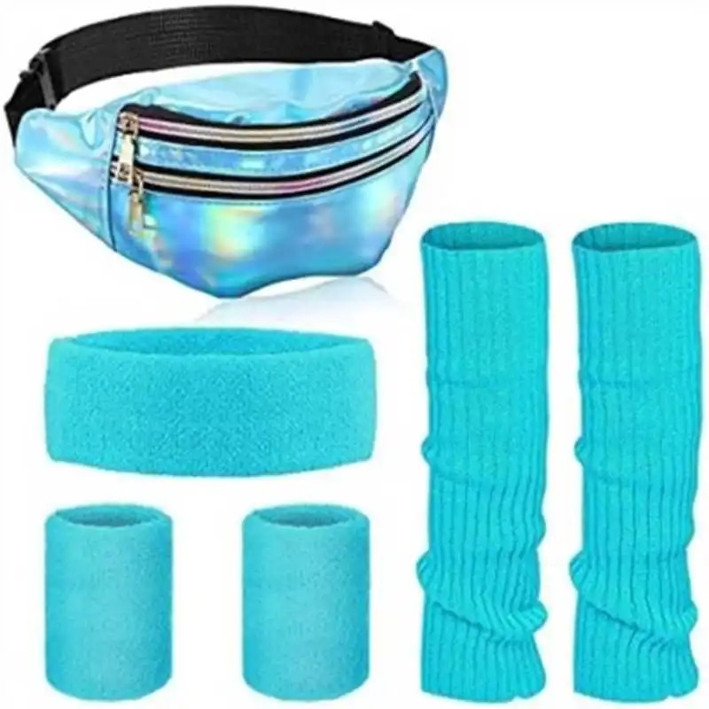 Set d’accessoires année 80 fluo femme