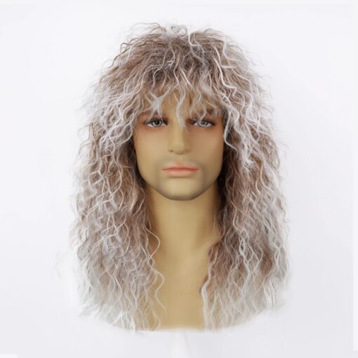Perruque Glam Métal Homme Années 80