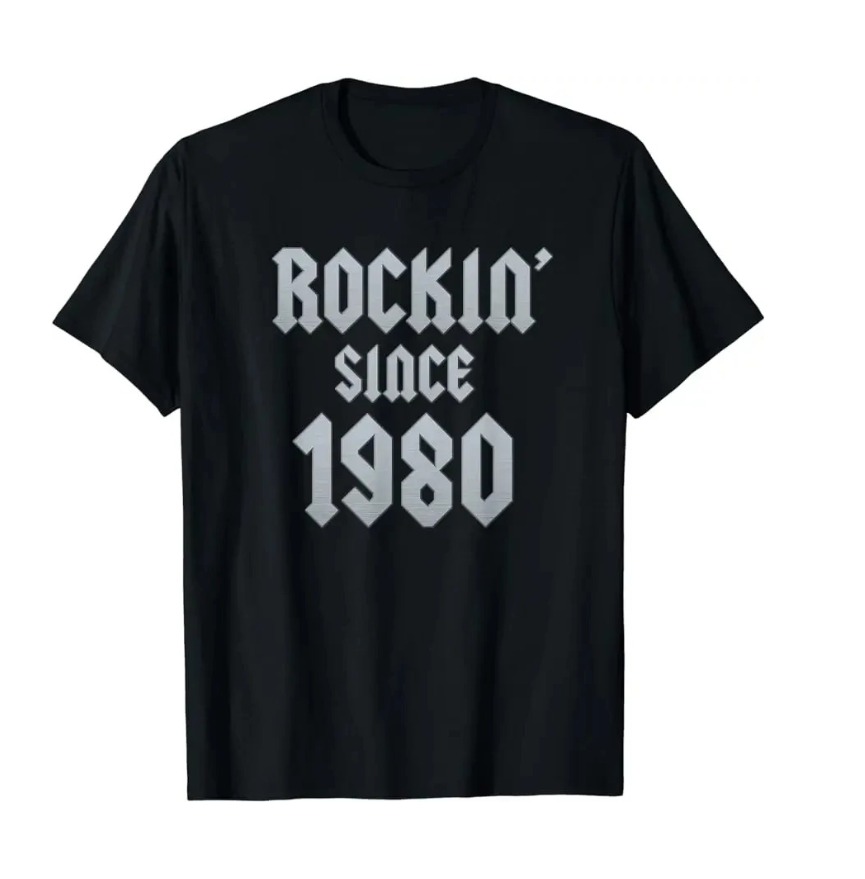 T-shirt année 80 rock métal