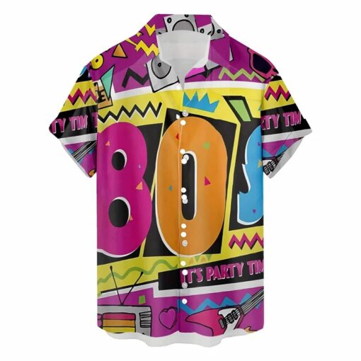 Chemise Année 80 "It’s Party Time"