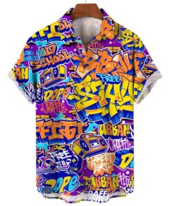 Chemise Année 80 Graffiti Freestyle