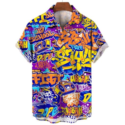 Chemise Année 80 Graffiti Freestyle