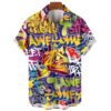 Chemise Année 80 Graffiti Awesome
