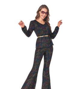 Ensemble Disco Femme Galaxy Noire