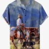 Chemise année 80 cowboy vintage