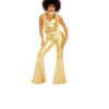 Combinaison Disco Femme Or Miroir