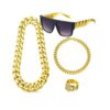 Set bling bling année 80 doré