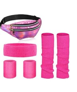 Set d’accessoires année 80 fluo femme